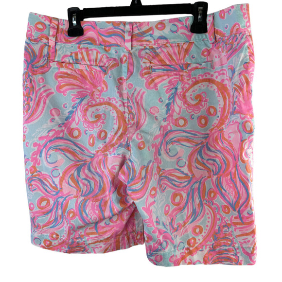 Lilly Pulitzer The Chipper Short Pink Pout Too Much Bubbly Womens Shorts Size 14 - Picture 3 of 10